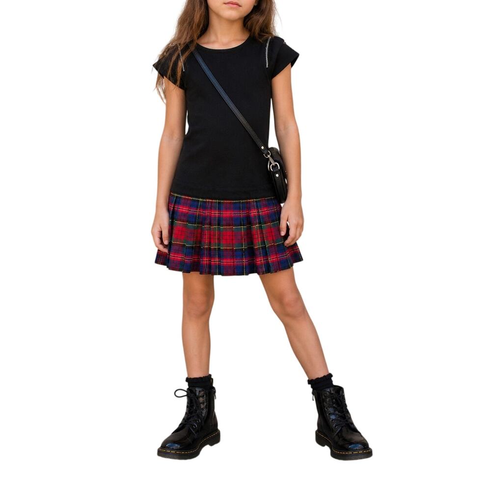 Vintage Junior Gaultier Plaid Punk Prep Dress Girls 8 Jean Paul Gaultier Rare